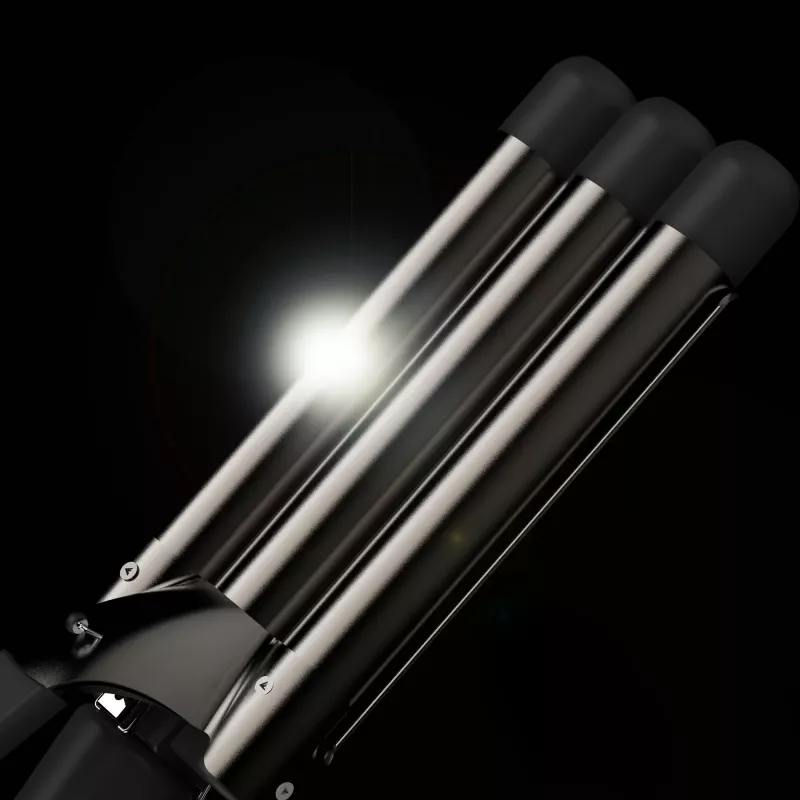 Revamp Progloss Deep Beach Waver Teksturizējošais gludeklis Silts melns 3 m