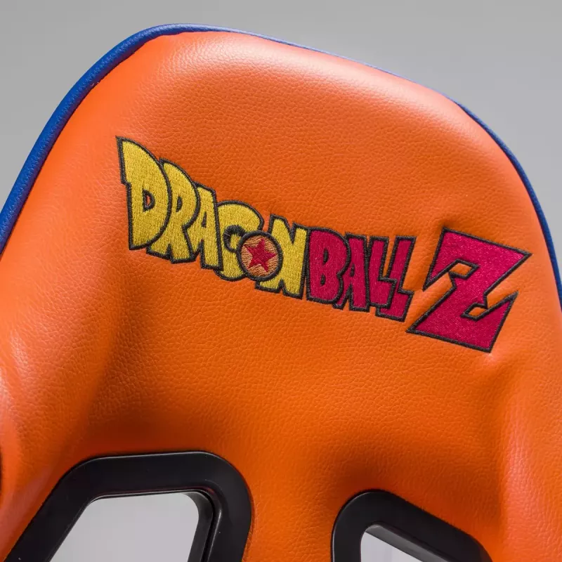 PC spēļu krēsls Subsonic DBZ polsterēts polsterēts sēdeklis pelēks oranžs 125 kg
