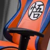 PC spēļu krēsls Subsonic DBZ polsterēts polsterēts sēdeklis pelēks oranžs 125 kg