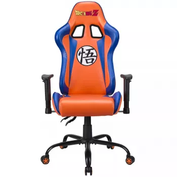 PC spēļu krēsls Subsonic DBZ polsterēts polsterēts sēdeklis pelēks oranžs 125 kg