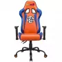 PC spēļu krēsls Subsonic DBZ polsterēts polsterēts sēdeklis pelēks oranžs 125 kg