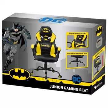PC spēļu krēsls Subsonic Batman Junior Polsterēts sēdeklis Melns Dzeltens
