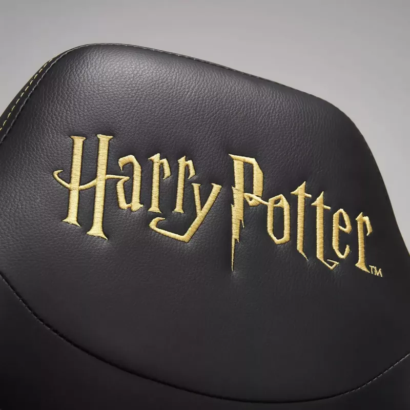PC spēļu krēsls Subsonic Junior Hogwarts polsterēts sēdeklis melns dzeltens