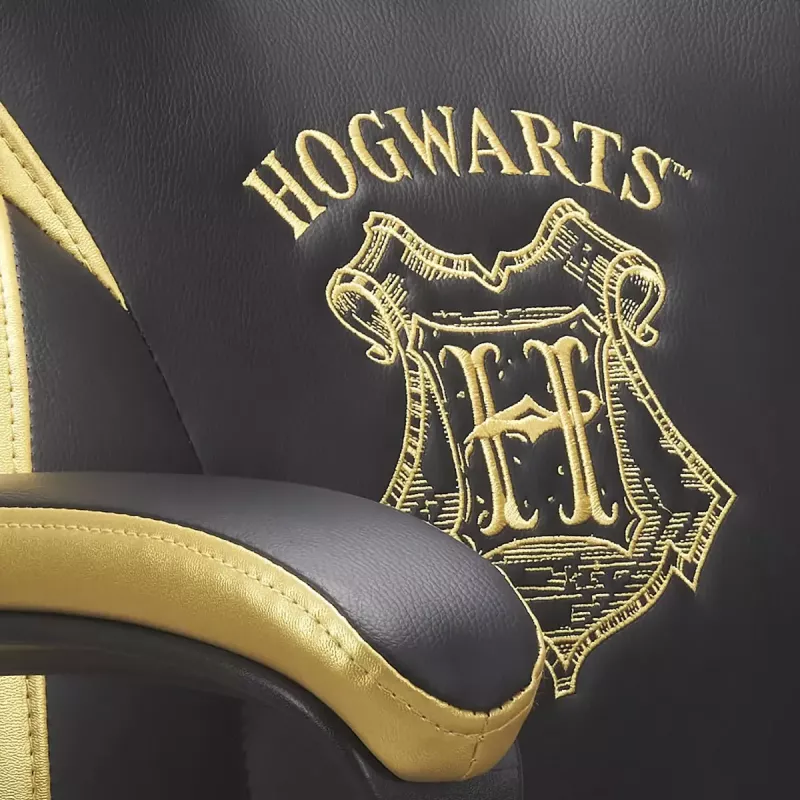 PC spēļu krēsls Subsonic Junior Hogwarts polsterēts sēdeklis melns dzeltens
