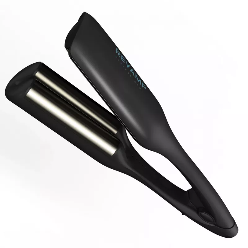 Revamp Progloss 2-in-1 Beach & Volume Waver lokšķēres Silts Melns 3 m