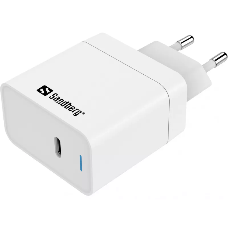 AC lādētājs Sandberg USB-C PD65W EU iekštelpām universāls balts