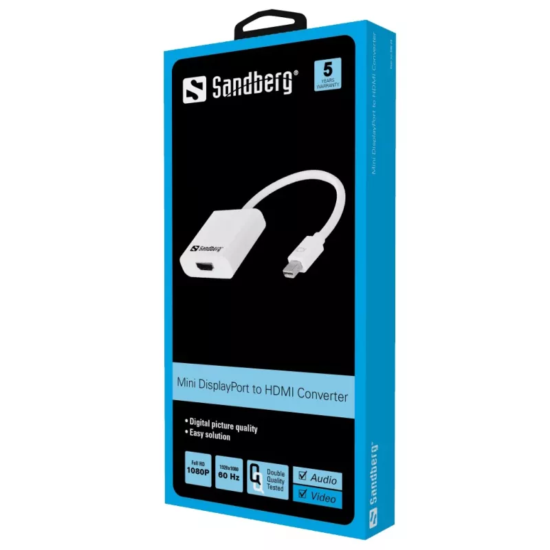 MiniDP uz HDMI adapteris Sandberg 508-29