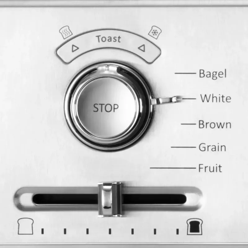 Gastroback Design Advanced 4S tosteris 2 šķēlēm 1100 W Melns Nerūsējošais tērauds