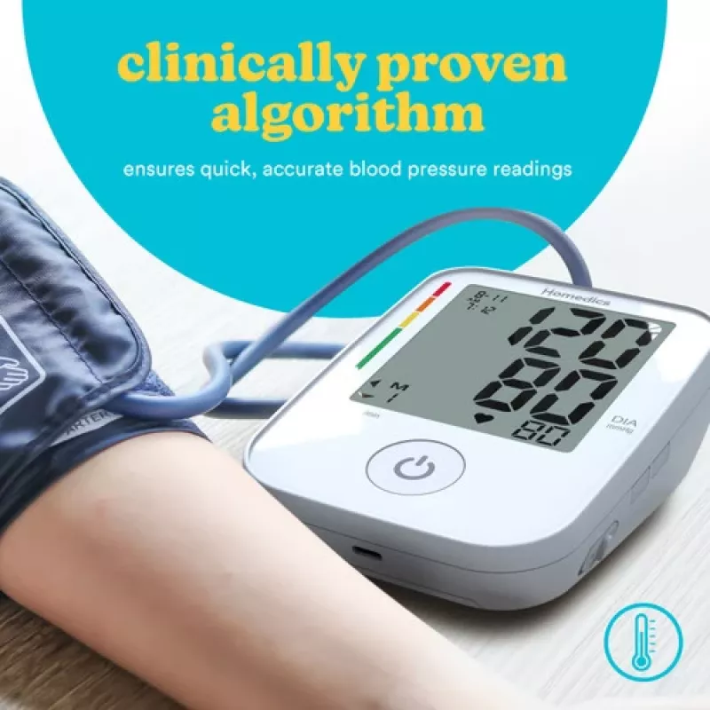 Automātiskais asinsspiediena mērītājs HoMedics BPA-P200-EU1 augšdelmam, balts