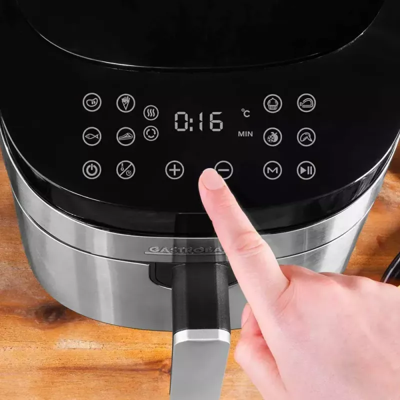 Karstā gaisa fritieris Gastroback Design Air Pro XXL 6,5L 1600W Melns nerūsējošais tērauds