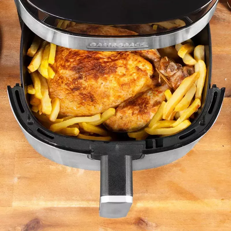 Karstā gaisa fritieris Gastroback Design Air Pro XXL 6,5L 1600W Melns nerūsējošais tērauds