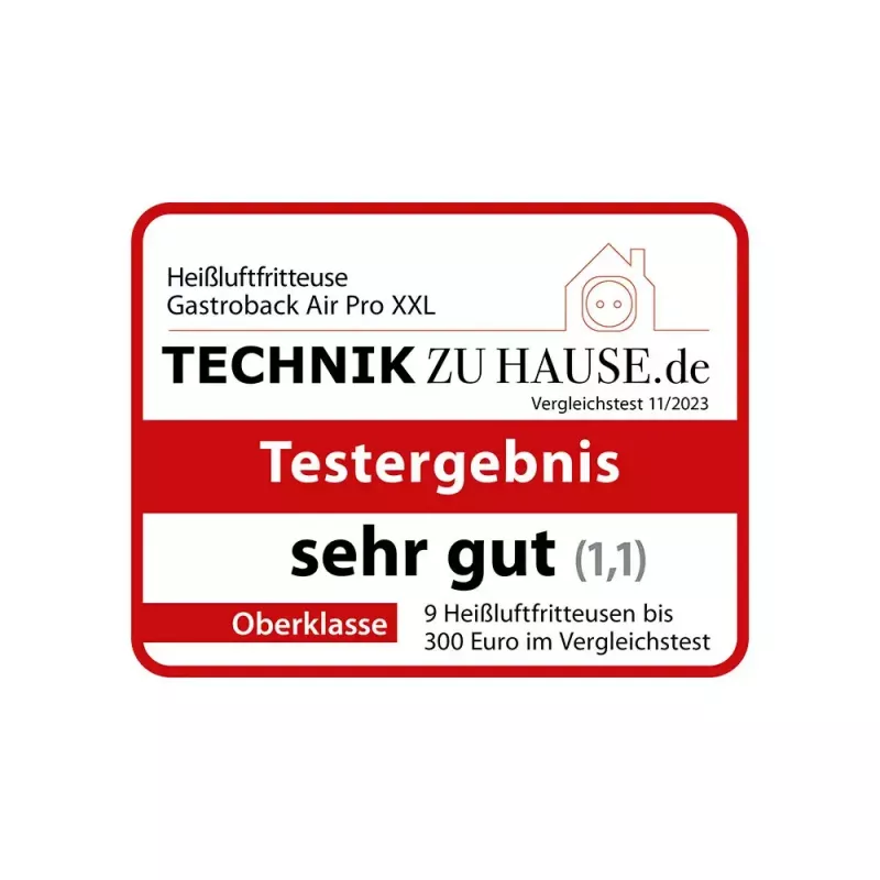 Karstā gaisa fritieris Gastroback Design Air Pro XXL 6,5L 1600W Melns nerūsējošais tērauds