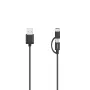 Hama 00200616 USB kabelis USB 2.0 0,75 m USB A USB C/Micro-USB A melns