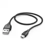 Hama 1,4 m USB kabelis, USB2.0-A uz Micro-USB B, melns