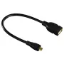 Hama 173892 USB kabelis USB 2.0 0,15 m Micro-USB B USB A Melns