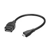 Hama 173892 USB kabelis USB 2.0 0,15 m Micro-USB B USB A Melns