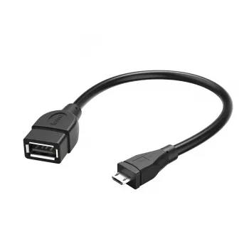 Hama 173892 USB kabelis USB 2.0 0,15 m Micro-USB B USB A Melns