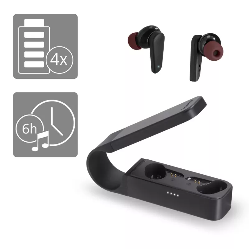 Hama Spirit Pocket austiņas True Wireless Stereo (TWS) Ievietojamas Zvani/Mūzika Bluetooth Melns