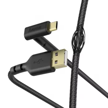 Hama Stand USB kabelis USB 2.0 1,5 m USB A Micro-USB B Melns