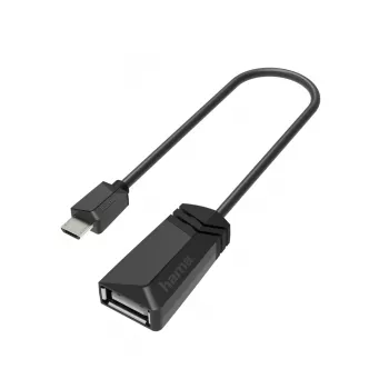 Hama 00200308 kabeļu dzimuma mainītājs Micro-USB USB Type-A melns