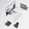 Hama 00200103 klēpjdatora dokstacija/porta replikators USB 3.2 Gen 1 (3.1 Gen 1) Type-C pelēks