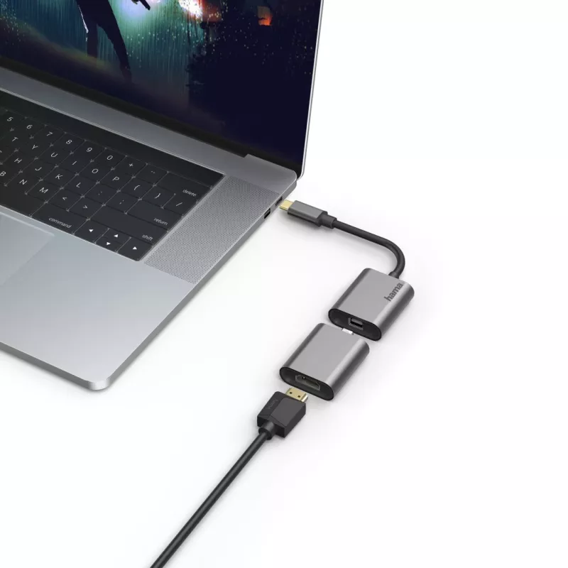 Hama 00200306 USB grafikas adapteris 4096 x 2160 pikseļi Pelēks