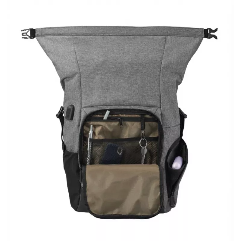 Mugursoma Hama Terra 39,6 cm (15,6 collas) pelēka Pārnešanas rokturis Plecu siksna