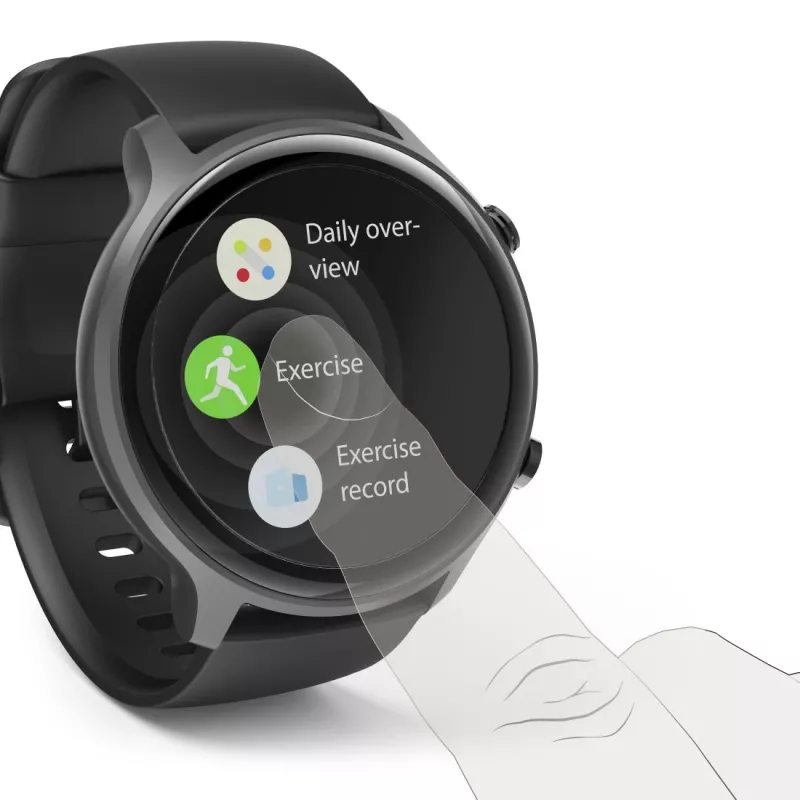 Hama Fit Watch 6910 3,25 cm (1,28 collas) LCD 46 mm digitāls skārienjūtīgs ekrāns pelēks GPS (satelīts)