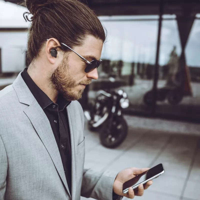 Hama Spirit Pure bezvadu austiņas, ievietojamās, zvani/mūzika, Bluetooth, melnas