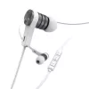 Hama Intense austiņas ar vadu, ievietojamās, zvaniem/mūzikai, sudraba, balta