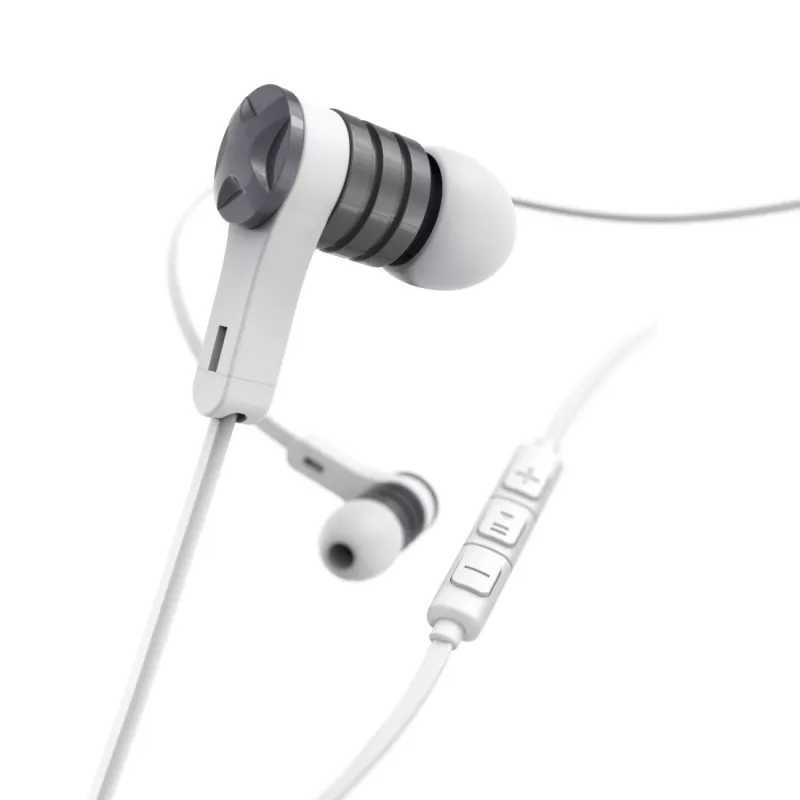 Hama Intense austiņas ar vadu, ievietojamās, zvaniem/mūzikai, sudraba, balta