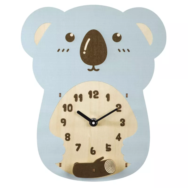 Hama Koala svārsta mehāniskais pulkstenis Cits Zils, Brūns, Koks