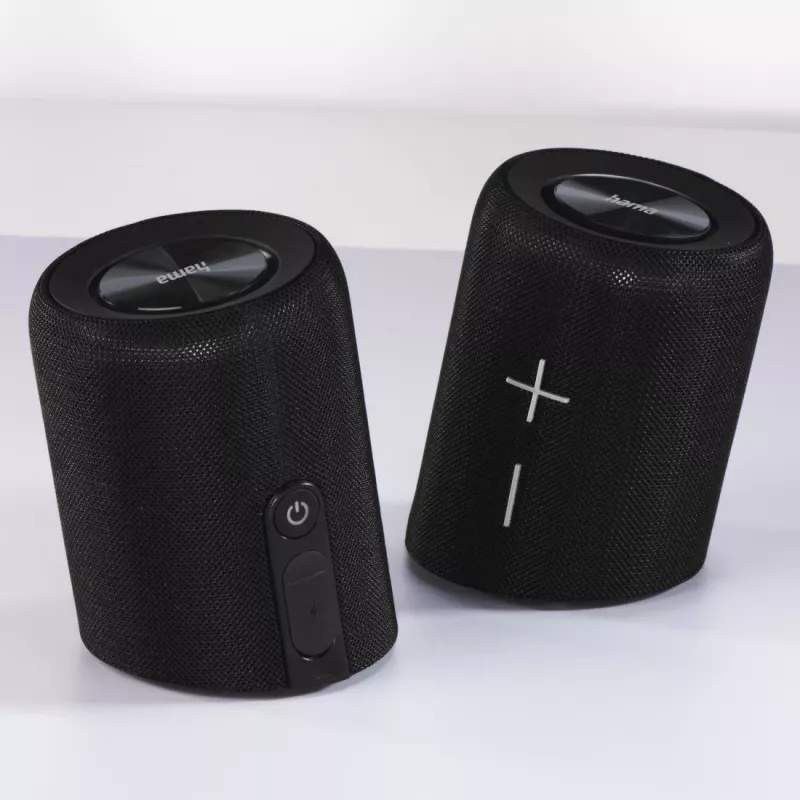 Hama Twin 3.0 Stereo portatīvais skaļrunis melns 30 W