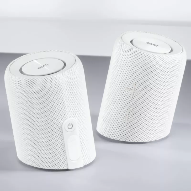 Hama Twin 3.0 stereo pārnēsājamais skaļrunis balts 30 W