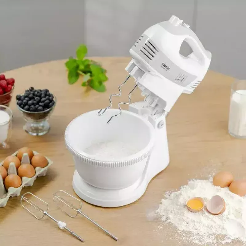 Rokas mikseris ZELMER ZHM2459S — 300 W, 5 ātrumu iestatījumi, nerūsējošā tērauda uzgaļi