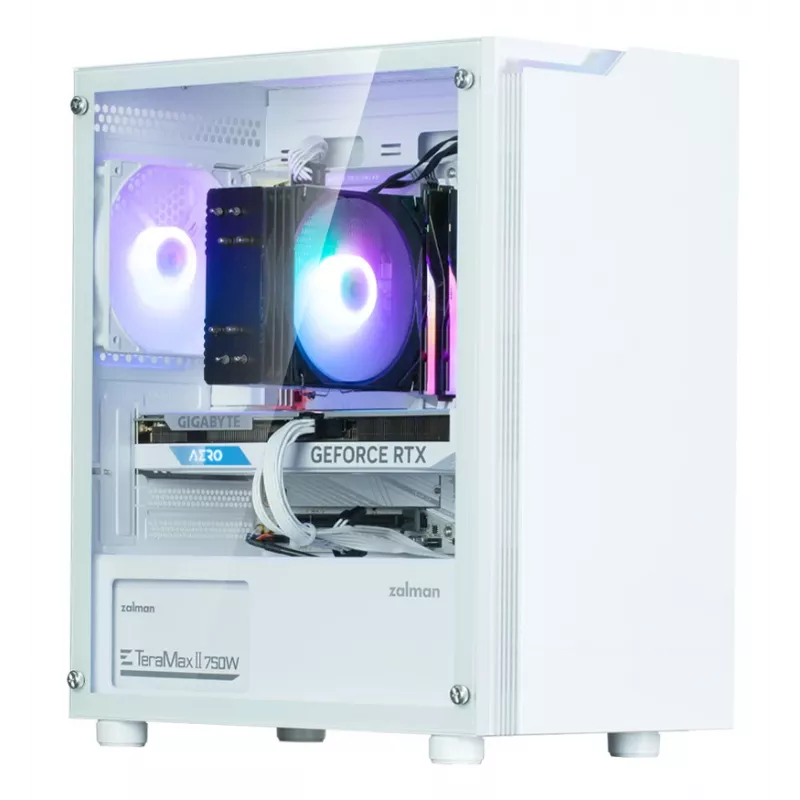 Datora korpuss Zalman T4 Plus Mini Tower balts