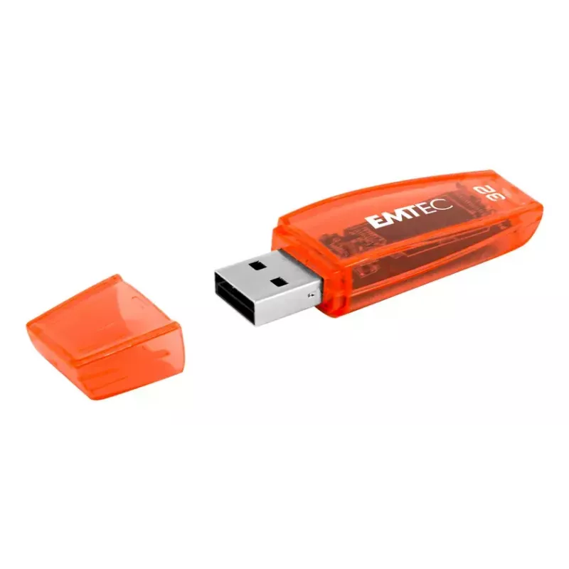 USB zibatmiņa Emtec C410 Neon 16 GB Type-A 2.0 oranžs dzeltens
