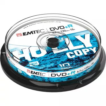 DVD+R Emtec ECOVPR471016CB 4.7 GB 10 gab.