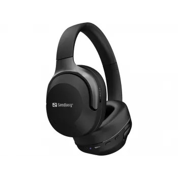 Sandberg Wireless Travel Headset ANC+ENC, bezvadu, zvaniem/mūzikai, 228 g, austiņas, melnas