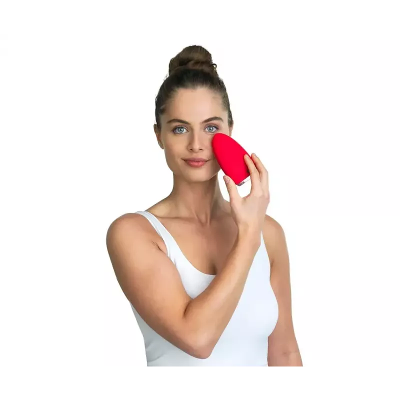 Vibrējošā birste Silk'n BRIGHT sarkanā krāsā