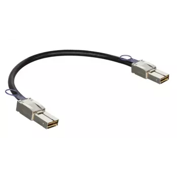 Tīkla kabelis D-Link CXP 120G, 0,5 m, CXP vīriešu–CXP vīriešu, melns