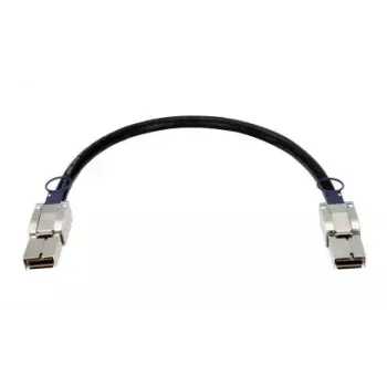 Tīkla kabelis D-Link CXP 120G, 0,5 m, CXP vīriešu–CXP vīriešu, melns