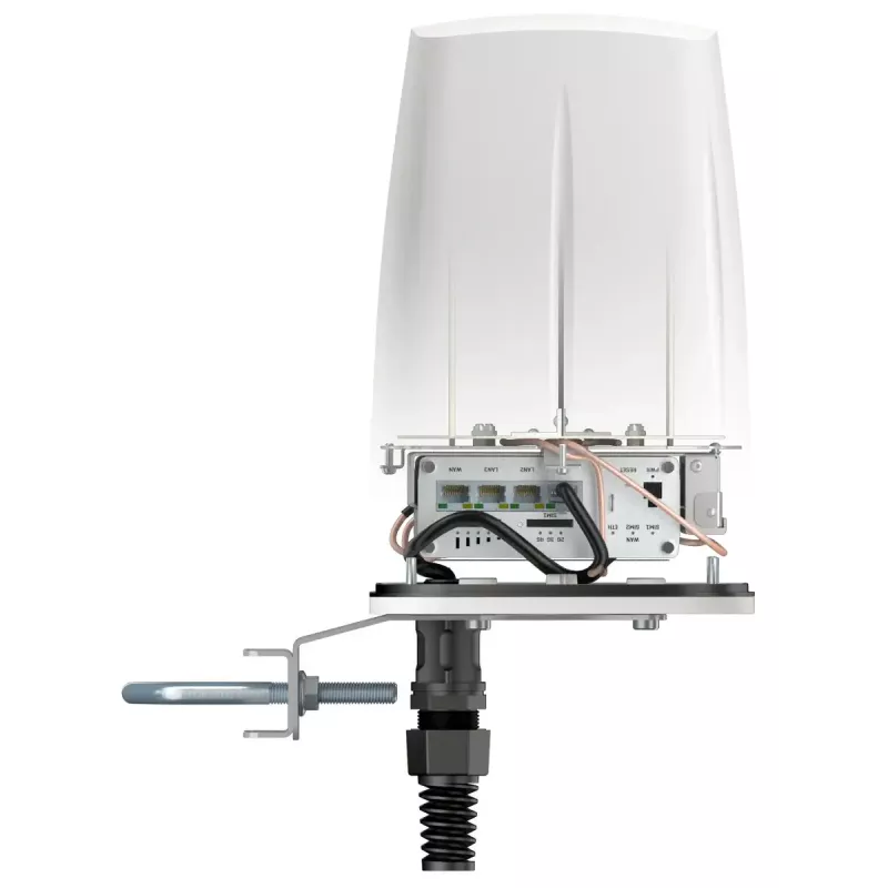 Omni-directional tīkls antenna QuWireless QuSpot PoE/LAN 4 dBi, 0.694–6 GHz, vertikālā polarizācija