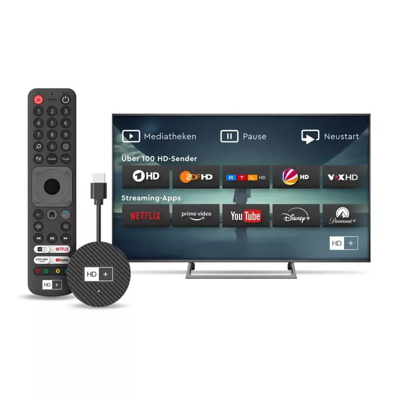 HD+ Smart TV dongle HDMI 4K Ultra HD Android Melns 32GB