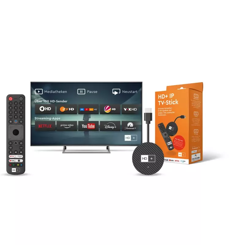 HD+ Smart TV dongle HDMI 4K Ultra HD Android Melns 32GB