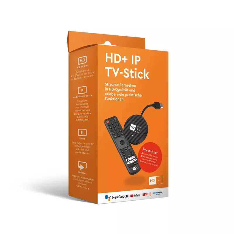HD+ Smart TV dongle HDMI 4K Ultra HD Android Melns 32GB