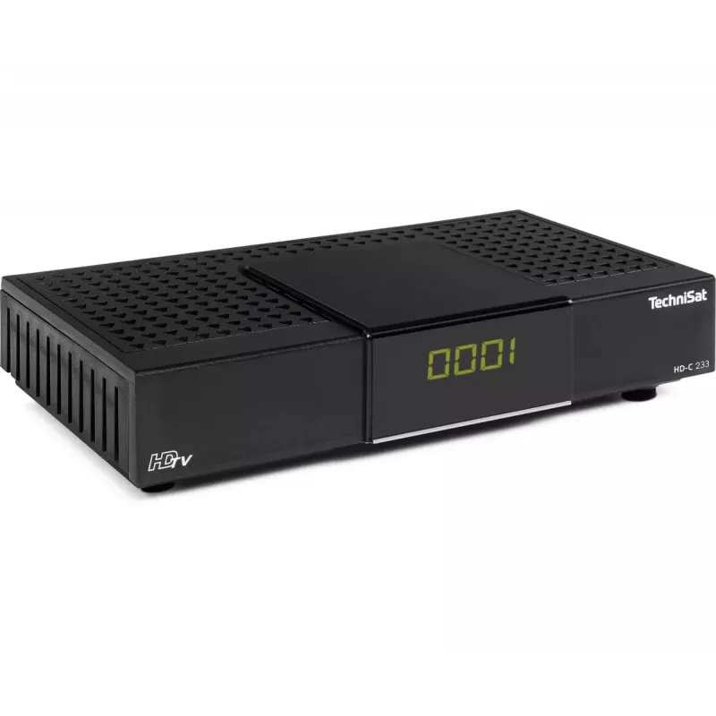 Kabeļtelevīzijas uztvērējs TechniSat HD-C 233 Melns DVB-C 1 uztvērējs
