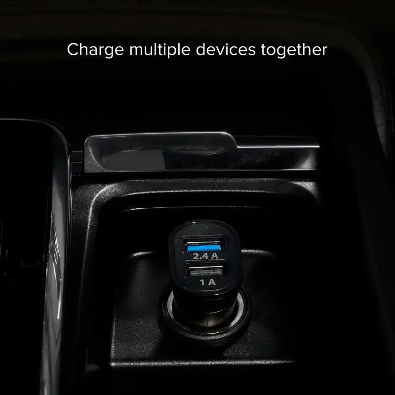 Auto lādētājs SBS Mobile TECR2USB24AFAST — Auto USB lādētājs, cigarešu piesmēķētāja strāva, universāls, melns
