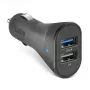 Auto lādētājs SBS Mobile TECR2USB24AFAST — Auto USB lādētājs, cigarešu piesmēķētāja strāva, universāls, melns