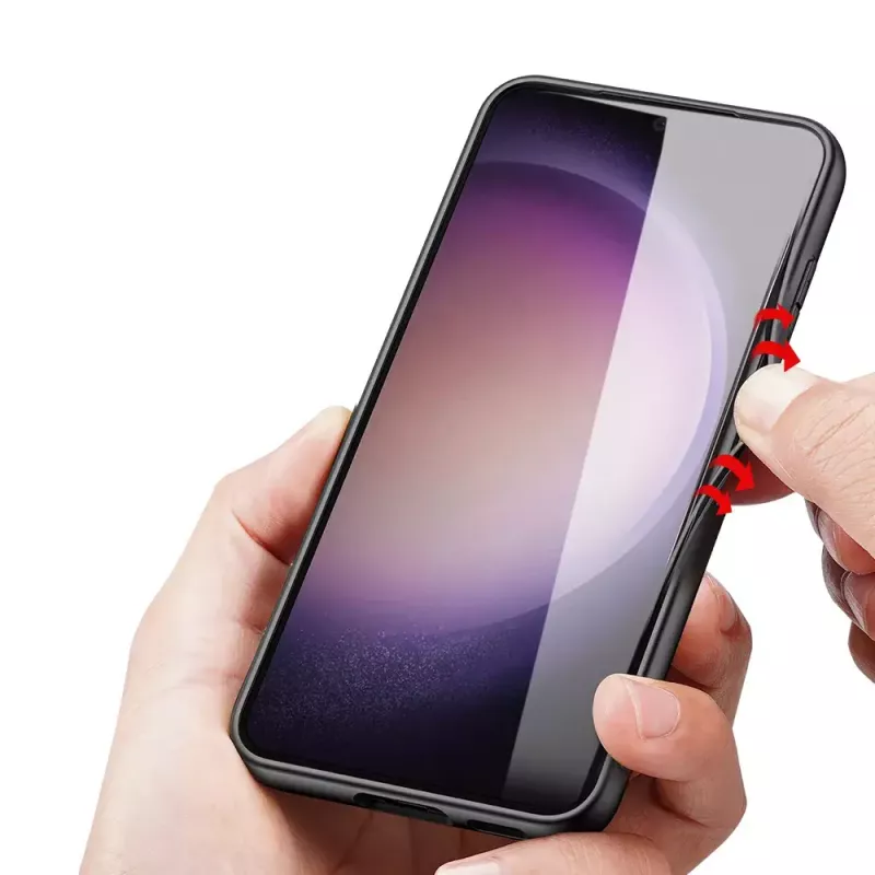 Mobilā tālruņa vāciņš Nevox StyleShell NYLO Samsung Galaxy S24 Plus melns 16,8 cm